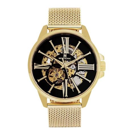 Montre Montignac Round Automatique Noir - Montres Homme | Histoire dOr